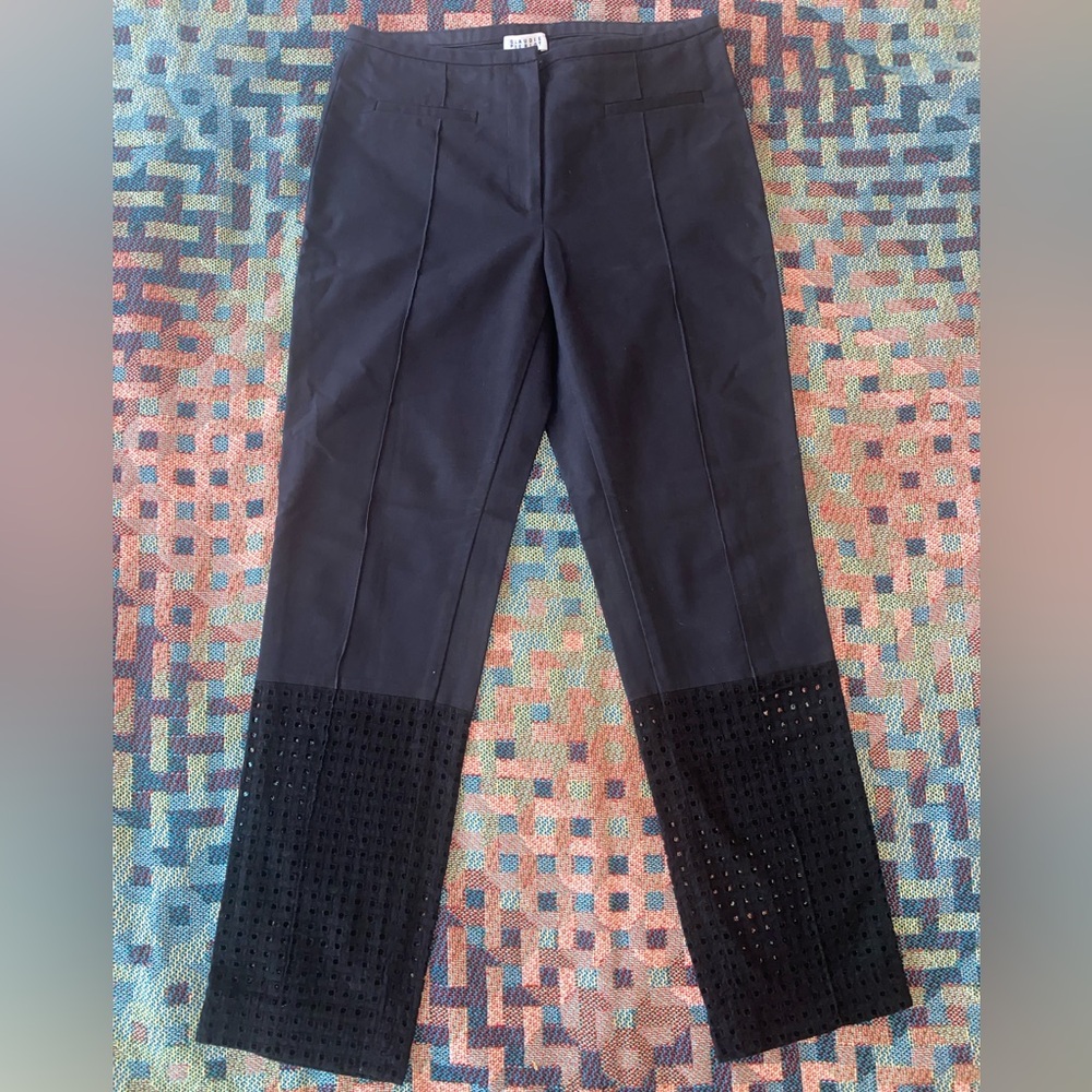 Claudie Pierlot Black Pant Size 4 Ankle Eyelet